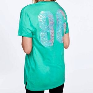 SOLD SOLDHtf vs pink mermaid bling campus tee